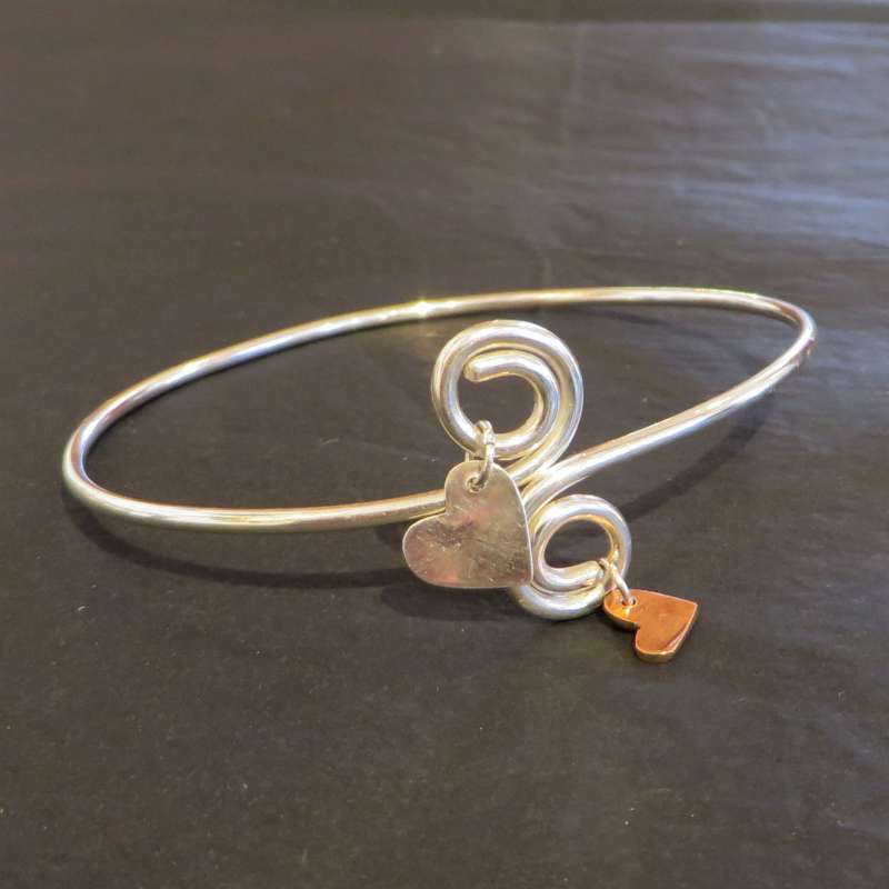 Two Heart Bangle